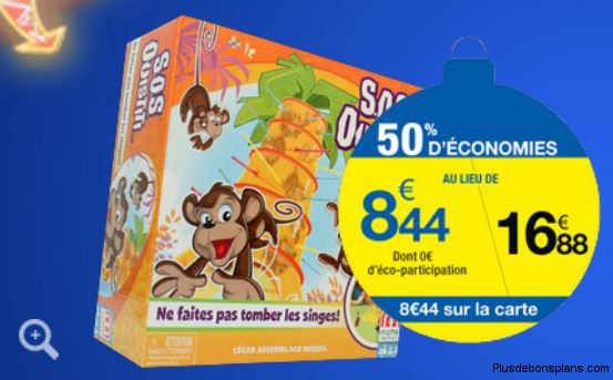 Jeu SOS Ouistiti Mattel moins cher pour 8,44 € chez Carrefour