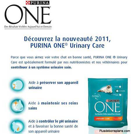 croquettes purina one chat gratuites