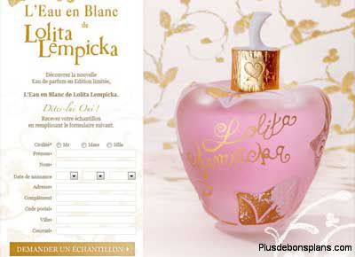 echantillon gratuit parfum lolita lempicka