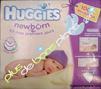 huggies newborn 100% remboursé