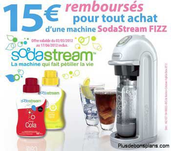 sodastream 15 euros remboursés