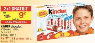 promo carrefour chocolat kinder