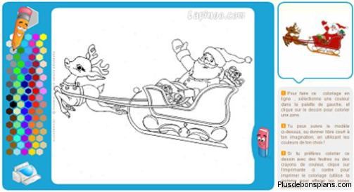 coloriage en ligne pere noel