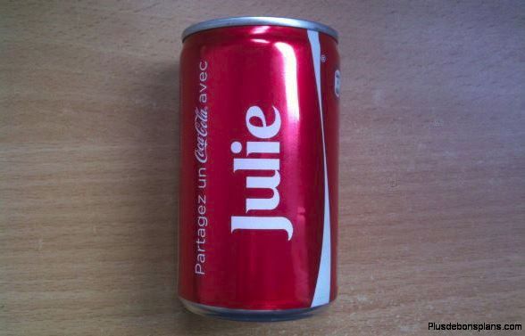 bouteille de coca cola avec prénom gratuite