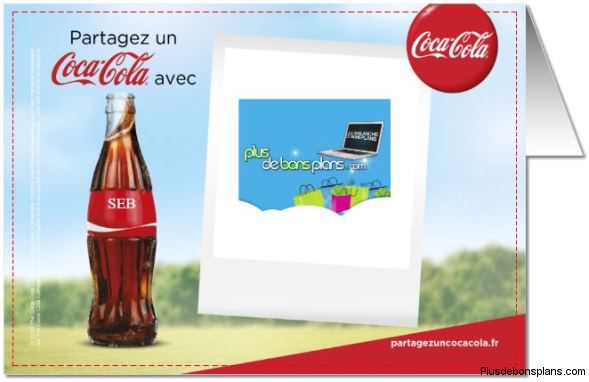 carte postale coca cola gratuite et personnalisée