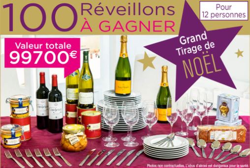 100 repas reveillon 2013 offerts