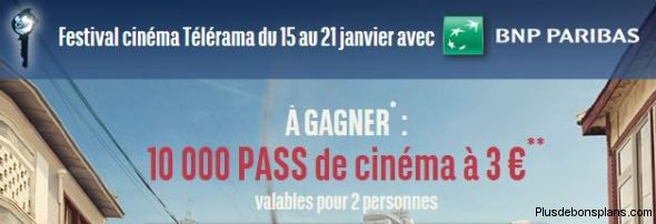 pass festival cinéma télérama 2014 bnp paribas