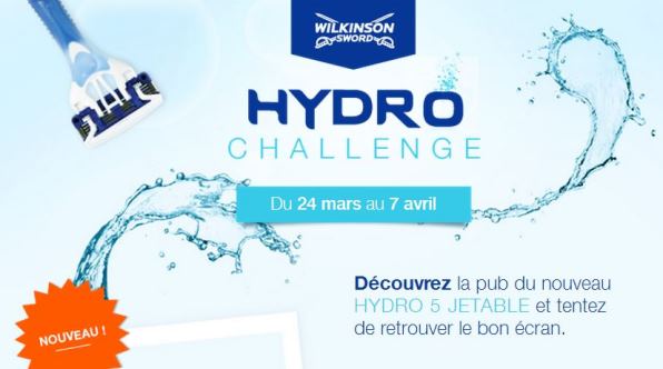 jeu wilkinson hydro challenge 