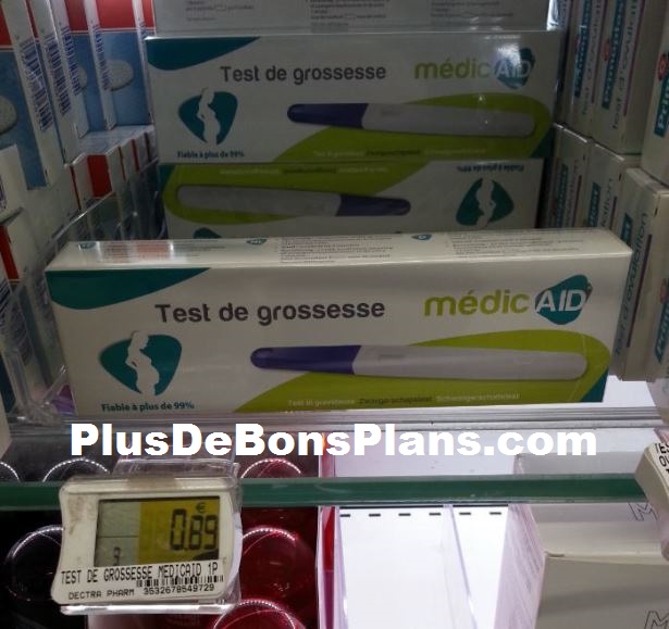 test grossesse medicaid 1 euro chez leclerc