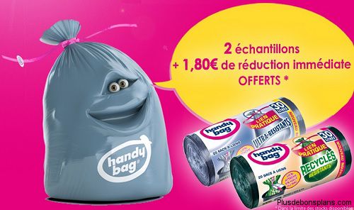 Promotion Handy Bag Sac poubelle pour chien 3L, Lot de 2x12 sacs de 3L