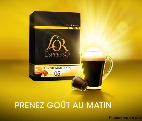 capsules de café L'Or EspressO Lungo Mattinata gratuites