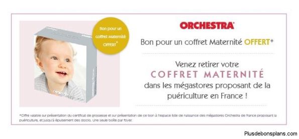 Orchestra Coffret Maternite Bebe Gratuit