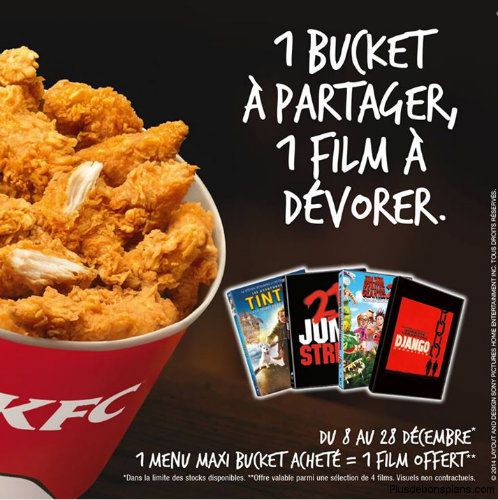 1 DVD offert chez KFC