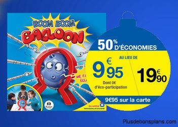 Carrefour Deals jeu de société Boom Boom Balloon