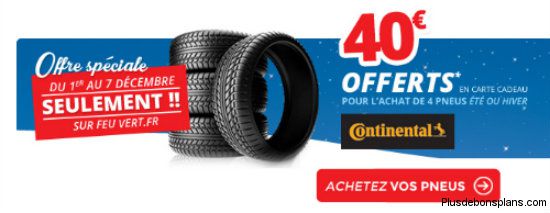 40€ offerts chez FeuVert pour vos pneus hiver