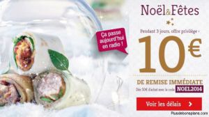 Auchan traiteur : 10€ de réduction sur vos repas de fête 2014