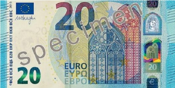 le nouveau billet français de 20 euros pour nouvembre 2015