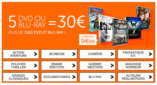 5 dvd blu ray 30 euros cultura