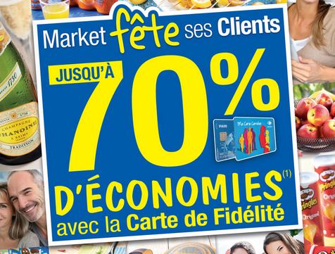 Jusqu'à -70 % chez Carrefour Market !