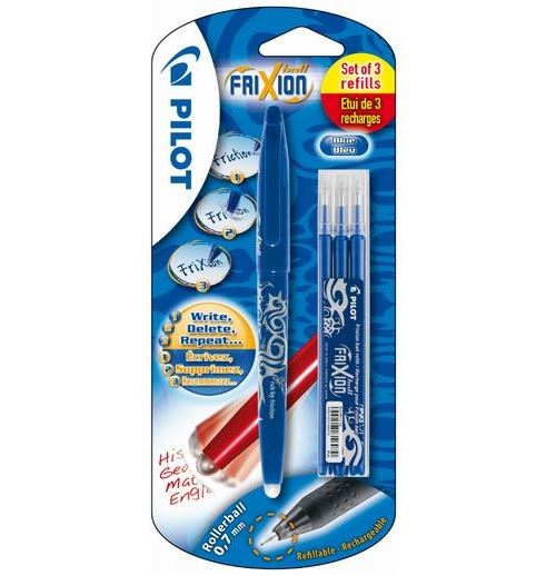 pack stylo pilo frixion avec 3 recharges
