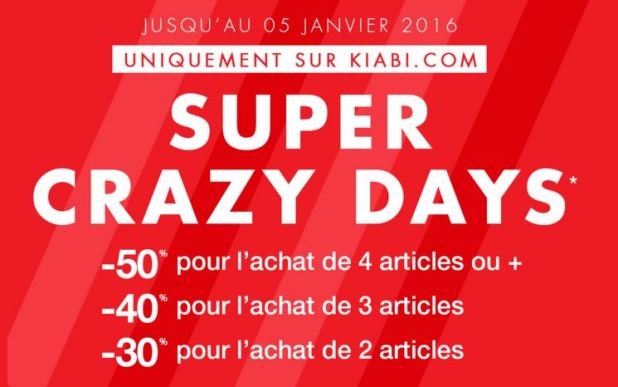 pré-soldes kiabi 2016 super crazy day