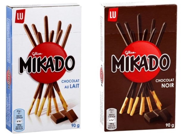 0,17 € les 2 paquets de Mikado