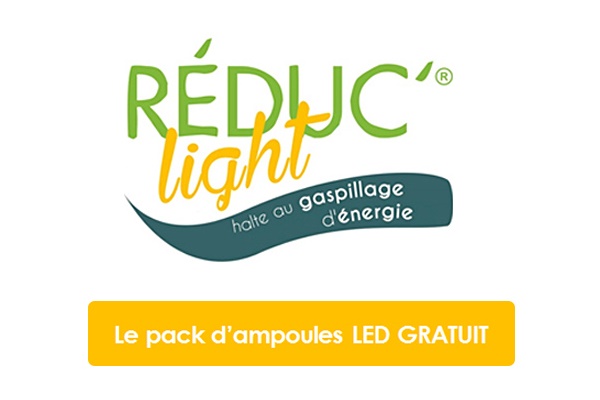 5 ampoules LED gratuites avec Reduc'Light