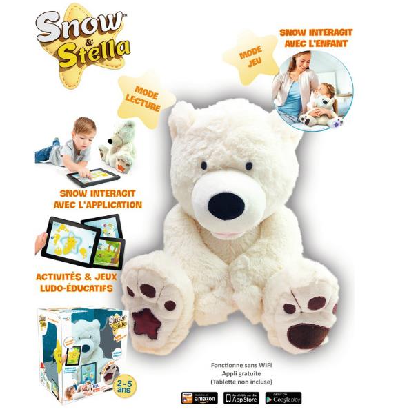 l’ours interactif Snow à 9,99 € chez Auchan