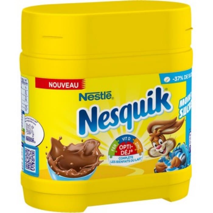 La boite Nesquik moins de sucres offerte en test
