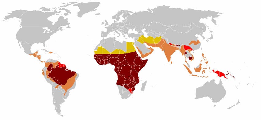 paludisme dans le monde