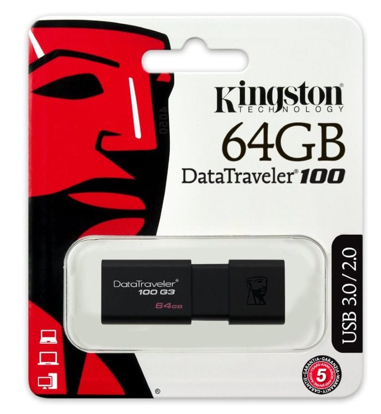 La clé USB Kingston de 64 Go à 16,63 €