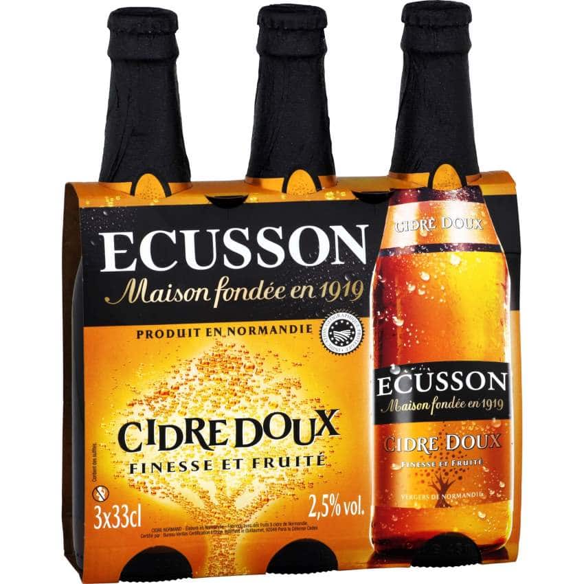3 bouteilles de Cidre Ecusson gratuites