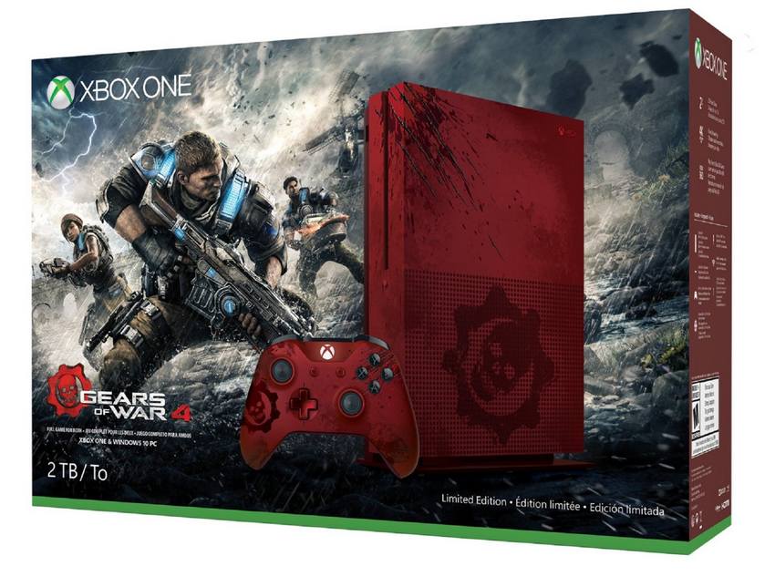Le pack Xbox One S 2To aux couleurs de Gears of War 4 à prix réduit chez Amazon