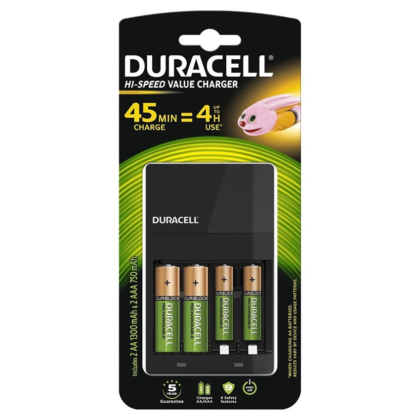 chargeur de piles rechargeables Duracell à moitié prix sur Amazon