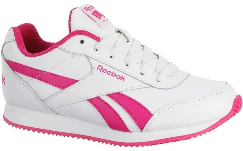 Des chaussures de sport enfant blanc/rose Reebok à 19,99 € chez Décathlon