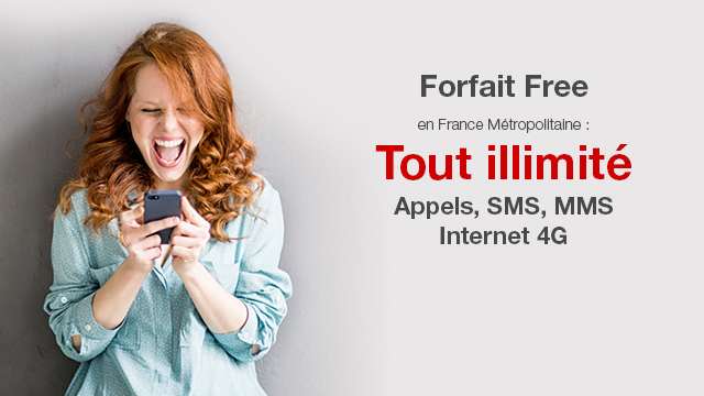 Un forfait 4G illimité chez Free