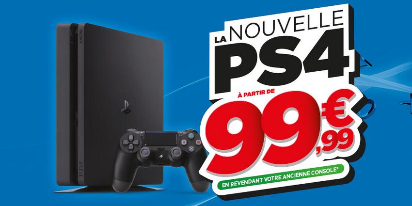 PS4 à moins de 100€ avec la revente d’une ancienne console chez Micromania