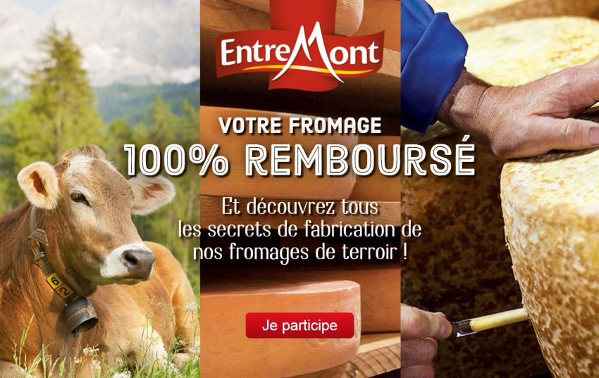 Un fromage Entremont 100 % remboursé jusqu’au 28 mai 2017