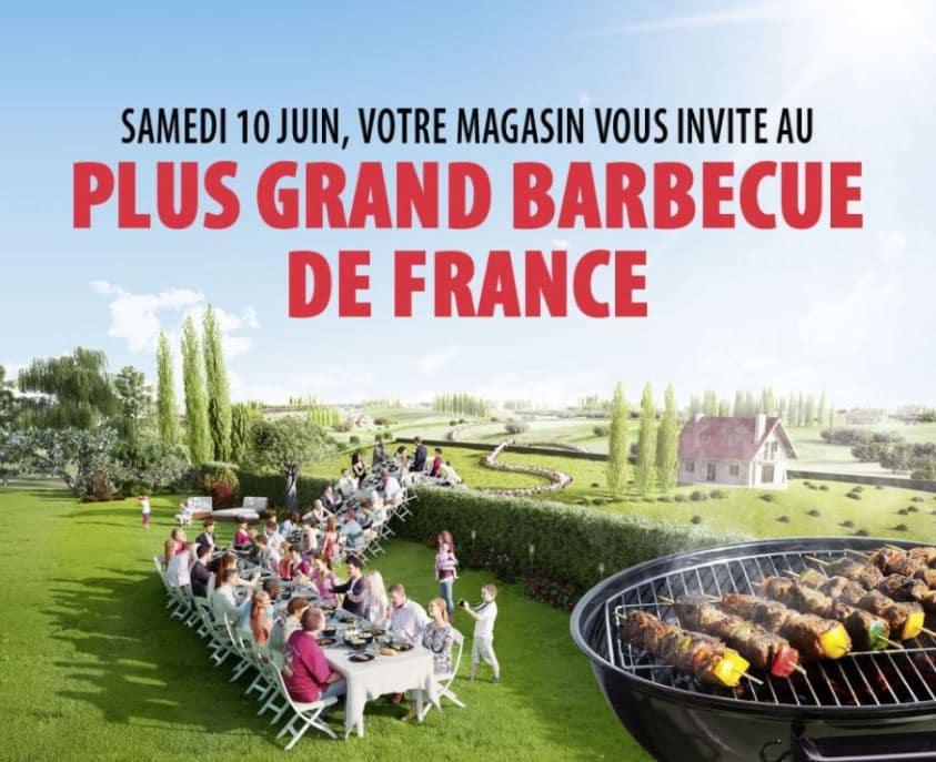 Un repas gratuit au plus grand barbecue de France le 10 juin avec Carrefour