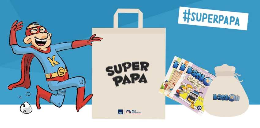 Un Kit Super Papa gratuit à recevoir (limité à 300 par jour) offert par Axa