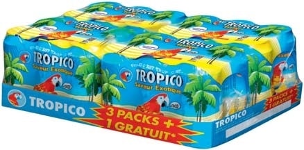 24 canettes de Tropico à moins de 6€ chez Leclerc