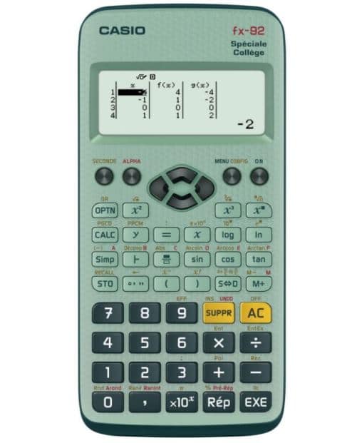 Calculatrice Casio fx-92 pour le collège