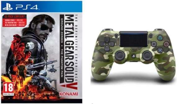 Metal Gear Solid V et manette DualShock PS4 à 62,99 € sur Cdiscount