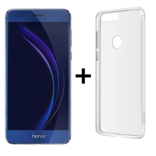Le smartphone Honor 8 bleu + coque transparente à 263,90 € sur Cdiscount
