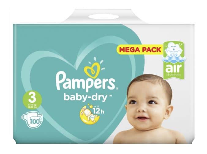 Méga pack couches Pampers pas cher chez carrefour