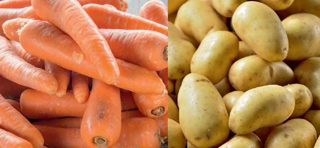 Les 5 kg de carottes et les 10 kg de pommes de terre à 1,99 € chez Cora