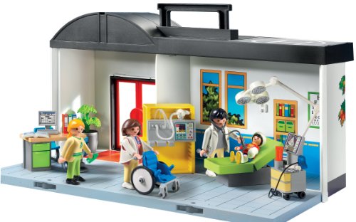 Hôpital transportable Playmobil à moins de 20 € chez Super U