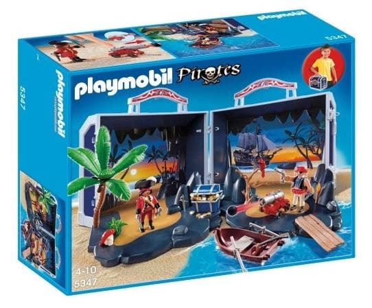 l'ile au trésor des pirates transportable Playmobil pas cher chez Maxitoys