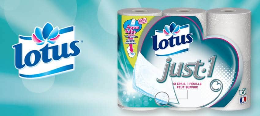 Testez gratuitement le papier toilette Lotus Just 1 grâce à Trnd