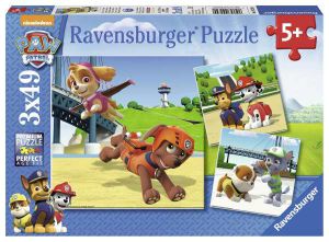 Le lot de 3 puzzles Ravensburger Pat Patrouille 49 pièces à 7,80 € sur Amazon
